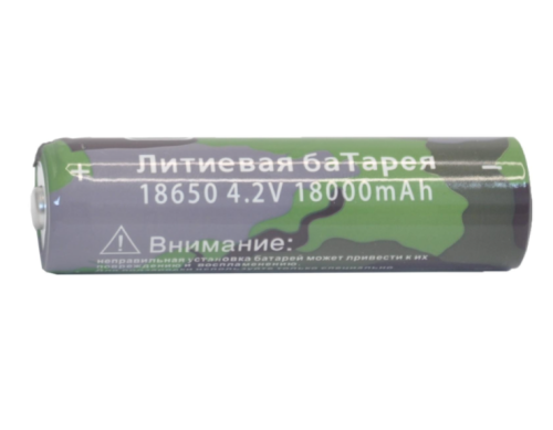 Аккумуляторная батарея 18650, 18000 mAh, 4.2V, перезаряжаемая