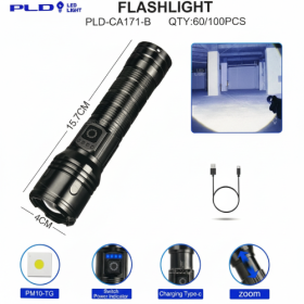 Фонарь ручной PLD-CA171-B аккумуляторный