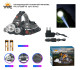 Фонарь налобный светодиодный YYC-RJ-3000-T6+2LED