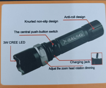 Фонарь ручной аккумуляторный X-Balog BL-8626