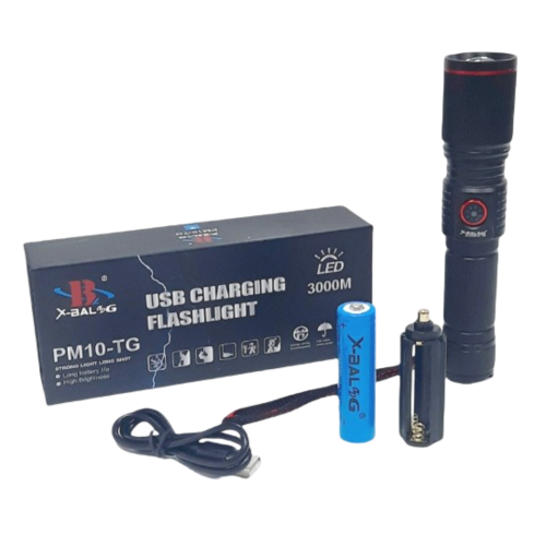 Фонарь ручной аккумуляторный X-Balog BL-S009-GT100 USB