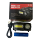 Фонарь налобный аккумуляторный KX-1804 XPE + COB