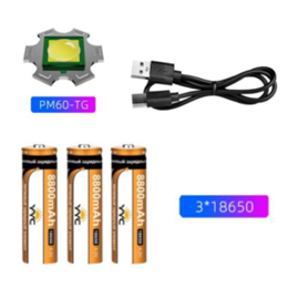 Фонарь налобный светодиодный YYC-2240-PM60-TG+12SMD