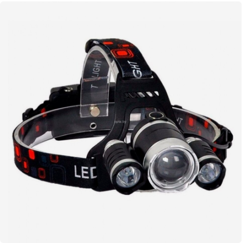 Фонарь налобный светодиодный YYC-RJ-3000-T6+2LED