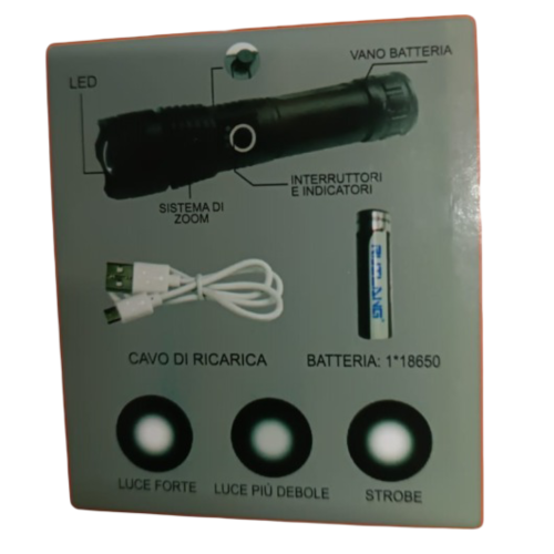 Фонарь ручной аккумуляторный Rotekors RK-X71-P70