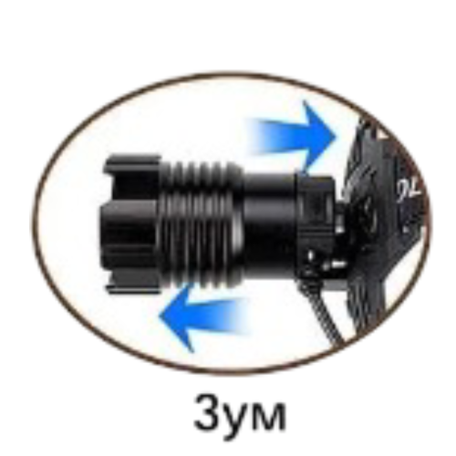 Фонарь налобный Lightess T116-PM30-TG светодиодный
