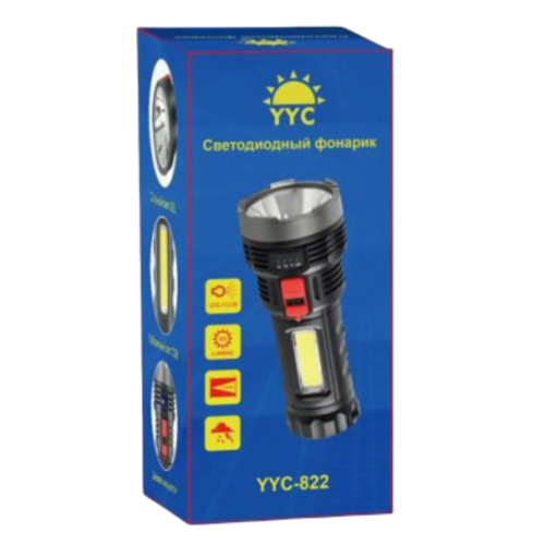 Фонарь аккумуляторный YYC-822-COB+OSL LED