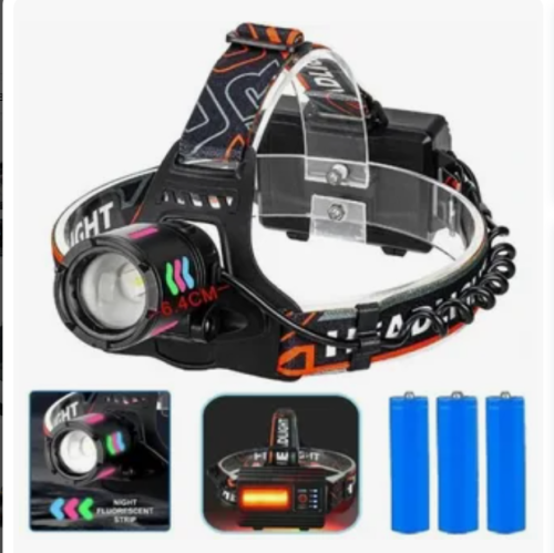 Фонарь налобный аккумуляторный Rotekors BL-8096-4