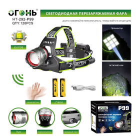 Фонарь налобный светодиодный HT-292-GT100