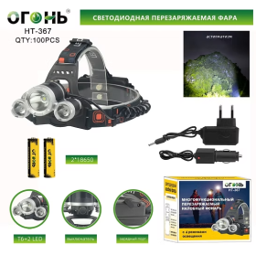 Фонарь налобный светодиодный HT-367
