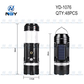 Фонарь для кемпинга YD-1076 c солнечной панелью