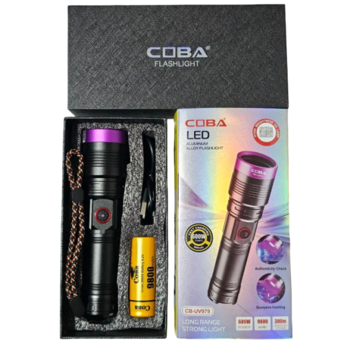 Фонарь ручной COBA CB-UV978 4-in-1UV светодиодный