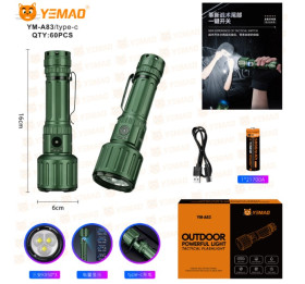Фонарь ручной светодиодный YM-A83-KX50x3